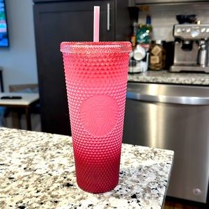 Pink ombré Starbucks Stud Cup tumbler